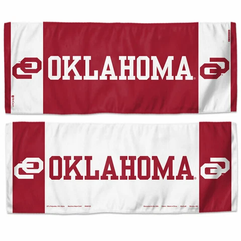 NCAA Oklahoma Sooners 12x30 Double Sided Cooling Towel Keep Cool in Summer Cover