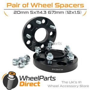 Bolt-On Wheel Spacers (2) 5x114.3 67.1 20mm for Jeep Patriot 07-17