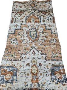 jinchan Area Rug 4x6 Rug Bohemian Tribal Living Room Rug Washable Thin Rug Flora - Picture 1 of 4