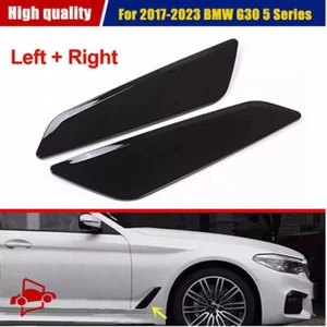 For 17-23 BMW 5 Series G30 G31 M550i Gloss Black Side Fender Air Duct Vent Trim - Picture 1 of 5