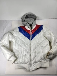 Vintage Y2K Hoody Puffer Jacket Coat Outer Edge Youth Medium Softshell Hoodie - Picture 1 of 10
