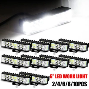 6'' inch LED Work Light Bar Flood Spot Combo Pods Offroad Driving Truck Fog Lamp - Picture 1 of 16