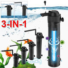 3-IN-1 Internal Aquarium Fish Tank UV Sterilizers Filter Submersible Water Pump