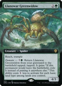 Llanowar Greenwidow EXTENDED ART (Near Mint NM) MTG - Dominaria United (DMU) - Picture 1 of 1