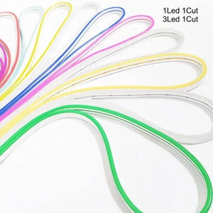 Led Neon Strip Lights 5V 12V 24V 2835 Waterproof Rope Silicon Tube Bar Tape lamp - Picture 1 of 26
