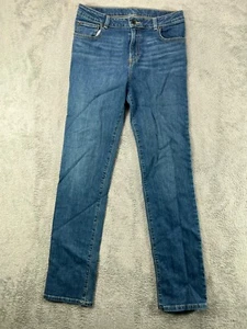 LL Bean Kids Girls Jeans Teen Size 16 Blue Jeans Adjustable Waist Straight 29x31 - Picture 1 of 10