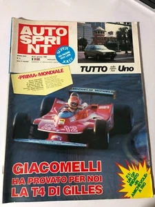 Magazine Magazine Auto Sprint 1983 No.04 New Fiat Uno Giacomelli Gilles T4 - Picture 1 of 1