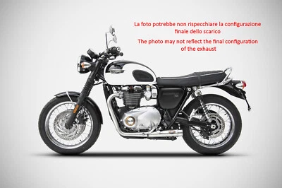 ESCAPE ZARD BAJO 2-2 ACERO CARRERAS TRIUMPH BONNEVILLE T120 2016-23 Foto 1 de 4