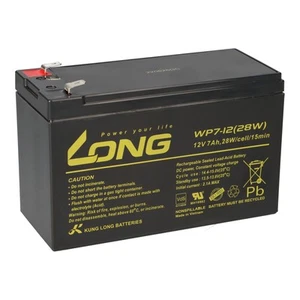 Kung Long WP7-12(28W)-M F2 12V 7Ah AGM batteria al piombo adatta 7,2Ah 8Ah 9Ah UPS - Foto 1 di 8
