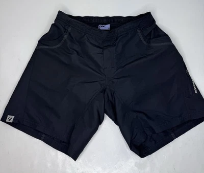 Pantalones Cortos de Ciclismo Bontrager Talla Mediana Asiento Acolchado Negro Satélite Bolsillo con Cremallera Foto 1 de 4