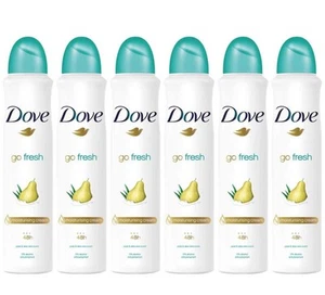 Dove Go Fresh Pear & Aloe Vera Antiperspirant Deodorant Spray 250ml (6 Pack) - Picture 1 of 3