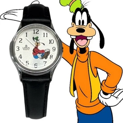 Reloj de Cuarzo Lorus Seiko Disney Goofy Vintage Japón Manecillas Traseras Batería Nueva Foto 1 de 4