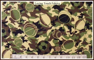 LETZTES STÜCK: 33" X 44" FLANELL CAMOUFLAGE GEMISCHTER SPORTSTOFF - Bild 1 von 1