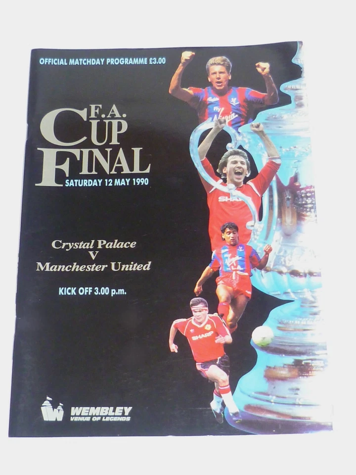 1990 FA Cup  Final***CRYSTAL PALACE  v MANCHESTER UNITED**12th May 1990 - Image 1 of 1