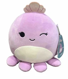 Oktopus Stofftier Squishmallows zwinkernd violett 8 Zoll Plüsch Oktopus - Bild 1 von 3