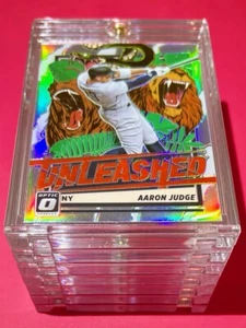Aaron Judge HOT SILVER REFRACTOR UNLEASHED DONRUSS OPTIC PRIZM INSERT - Mint! - Picture 1 of 10