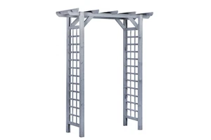 PARMA Pergola Rankhilfe Torbogen Rosenbogen Grau 165x80x214 cm Werth-Holz - Bild 1 von 3