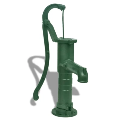 Hand Water Pump Manual Operated Cast Iron Garden Outdoor Yard Ornament Green - image 1 of 4