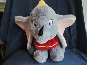 Disney Store DUMBO Plush Toy 11" Sitting Embroidered Eyes Stuffed Animal - Picture 1 of 1