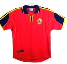 2002 World Cup Medium M Jersey shirt Mendieta #8 Spain soccer futbol red jersey