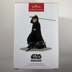 Hallmark Keepsake A Jedi Returns Star Wars Mandalorian Christmas Ornament Luke - Picture 1 of 6