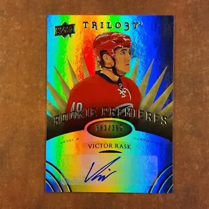3-01-19 mx PWE. 2014-15 trilogy #147 victor rask rookie rc auto autograph /399 - Picture 1 of 2