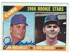 Autogramm 1966 Topps John Boccabell Chicago Cubs Baseballkarte #482 mit Echtheitszertifikat - Bild 1 von 1