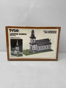 SEALED Vintage Tyco Lighted Church #941 Complete Kit w/Light HO Scale Rare - Picture 1 of 4