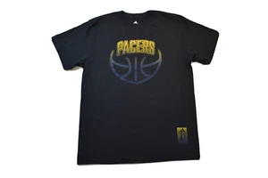 adidas NBA Mens Indiana Pacers Basketball Black Shirt NWT L - Picture 1 of 5