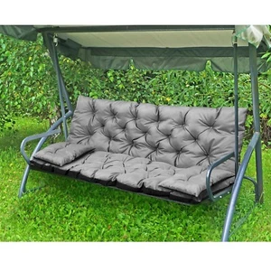 Set Cuscino per Dondolo da Giardino Grigio 100x60x50cm + 2 Cuscini 50x30cm - Imagen 1 de 5