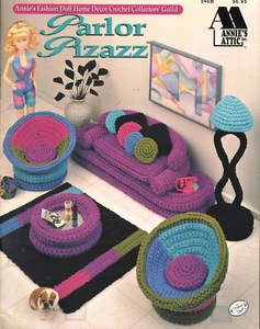 Annie's Attic Leaflet "Parlor Pizazz" Fashion Doll Crochet Pattern - Picture 1 of 2