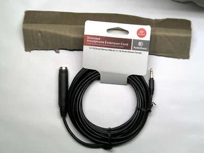 Cable de extensión de auriculares de 20 pies blindado 1_4 a 1_8 estéreo 4202561 Foto 1 de 3