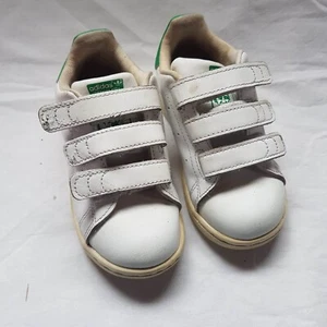 Children's Adidas Stan Smith White Runners Size US8K - Picture 1 of 8