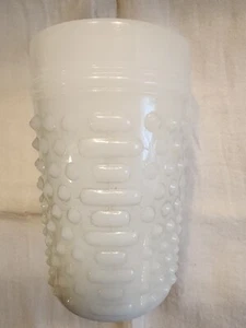 (1) VINTAGE ANCHOR HOCKING MILK GLASS HOBNAIL Tumbler - Picture 1 of 8