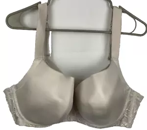 AMBRIELLE BRA Underwire Lightly Lined Balconette White 42DD Lace Accent - Picture 1 of 3