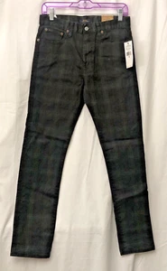 NWT Polo Ralph Lauren Boys Black Tartan Plaid The Sullivan Slim Jeans - Size 16 - Picture 1 of 15