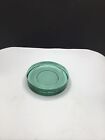 VTG Green Recycled Glass Round Pillar Candle Holder Wine Bottle Coaster USA