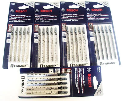 25 BOSCH T-SHANK JIG SAW BLADE SWISS MADE JIGSAW 5-6TPI PROGRESSIVE T101D