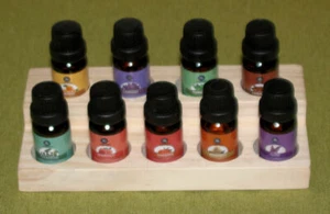 9 specially selected Aroma Oils in a deluxe pine rack, Selected for Sauna Use - Picture 1 of 7