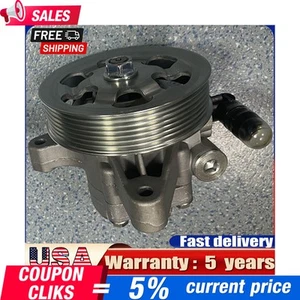 Power Steering Pump W/ Pulley For Honda Accord 2003-2007 L4 2.4L 56110RAAA01 - Picture 1 of 12