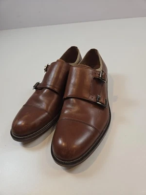 Johnston & Murphy Shoes Mens Size 9 Brown Double Monk Strap Leather Dress Oxford - Image 1 of 4
