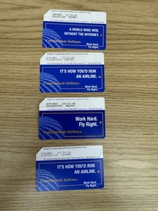 MetroCard Set Completo di 4 - Continental Airlines Edizione 1998 - Foto 1 di 5
