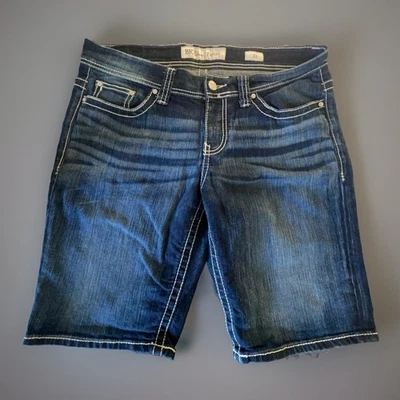 Pantalones Cortos BKE Mujer Etiqueta Talla 33 (36x11) Payton Azul Denim Elastizados Burmudas Foto 1 de 4