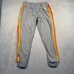 ALDI Gear Women's Gray Track Pants Joggers Sweatpants Retro Stripe Small S - Picture 1 of 6