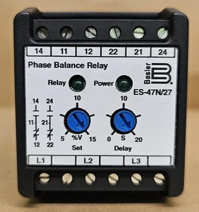 Basler Electric ES-47N/27 3AB1N0N0 Phase Balance Relay 120V - Picture 1 of 6
