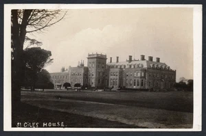 Postcard Wimborne St Giles Dorset country house St Giles House early RP - Foto 1 di 2