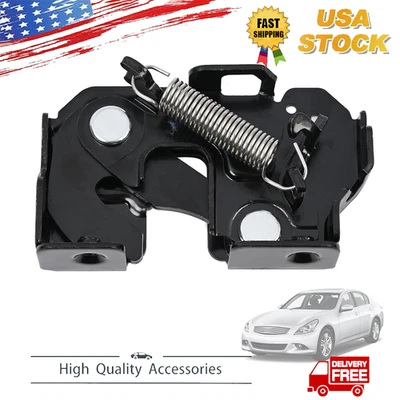 Hood Lock Latch Driver Side LH For NISSAN 370Z GTR INFINITI G37 Q60 Q40 G35 Foto 1 de 4