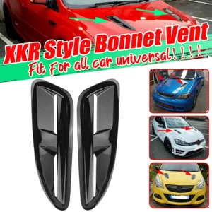 2x Für Jaguar XKR/XK8 ABS Kunststoff Motorhaube Lüftungsschlitze Exact Outlet Universal Schwarz Look - Bild 1 von 10