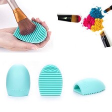 Silikon Brush Egg Reinigung für Make-up Pinsel-Reinigung - 1x EggBrush Türkis