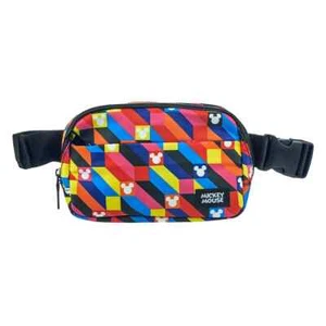 Disney Mickey Mouse Belt Waist Bag Fanny Pack Colorful Geometric Shapes – New - Picture 1 of 10